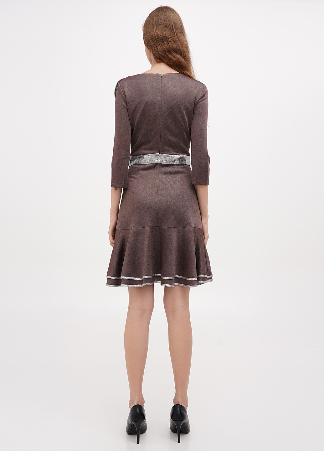 Оливкова (хакі) кежуал сукня Sassofono Club однотонна