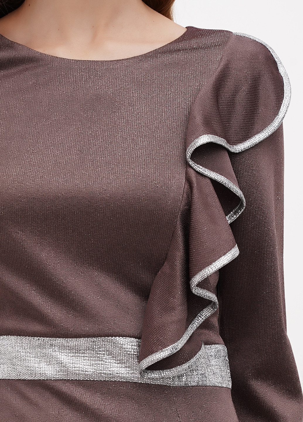 Оливкова (хакі) кежуал сукня Sassofono Club однотонна