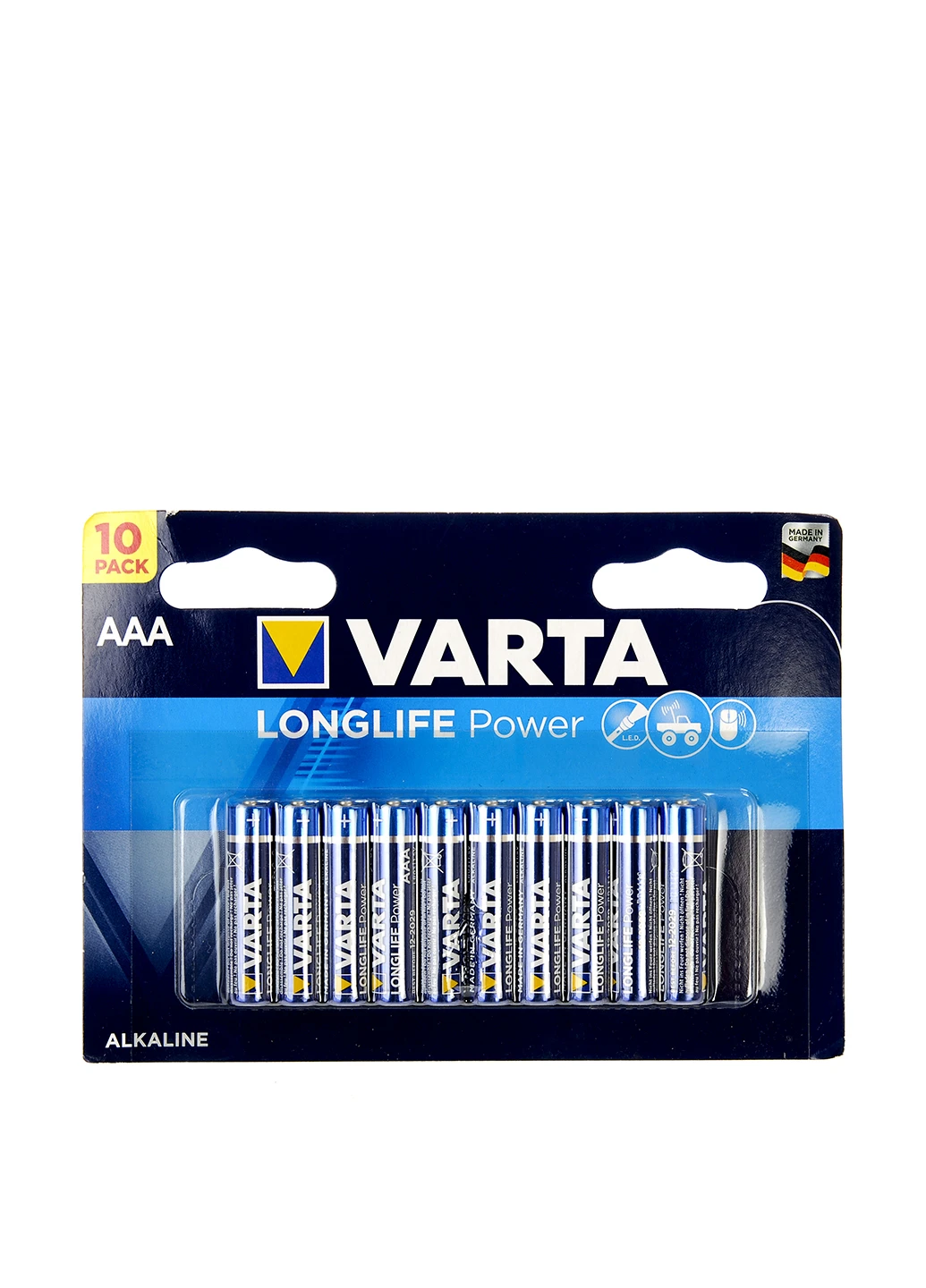 Батарейки ААА (10 шт.), 1,5V Varta (192449105)