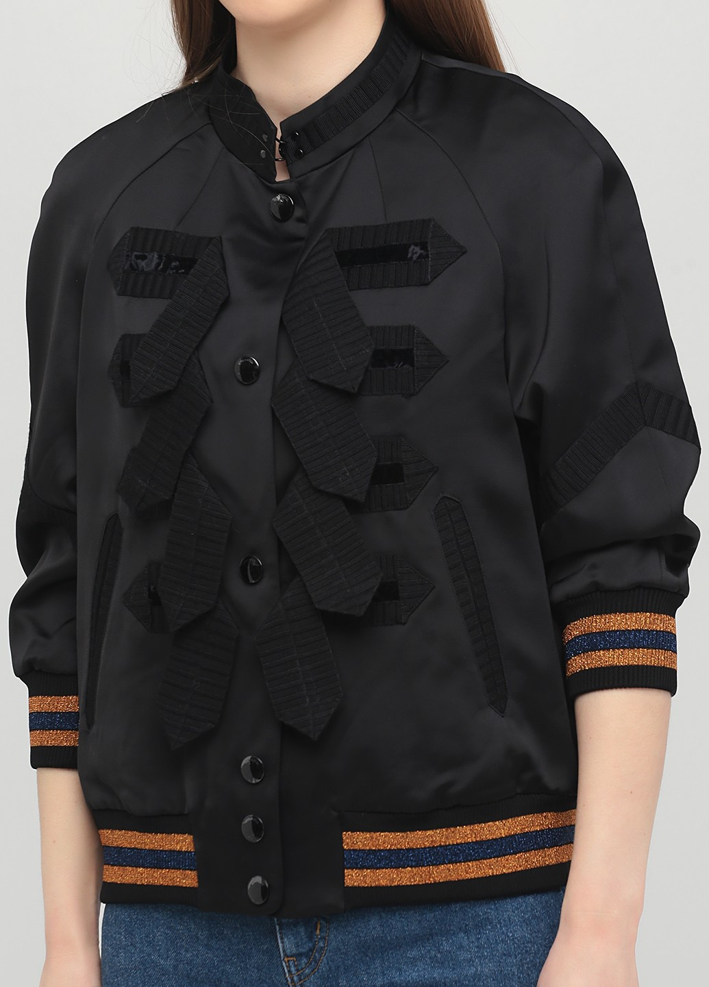 Бомбер 33142 Coach на кнопках (253782410)