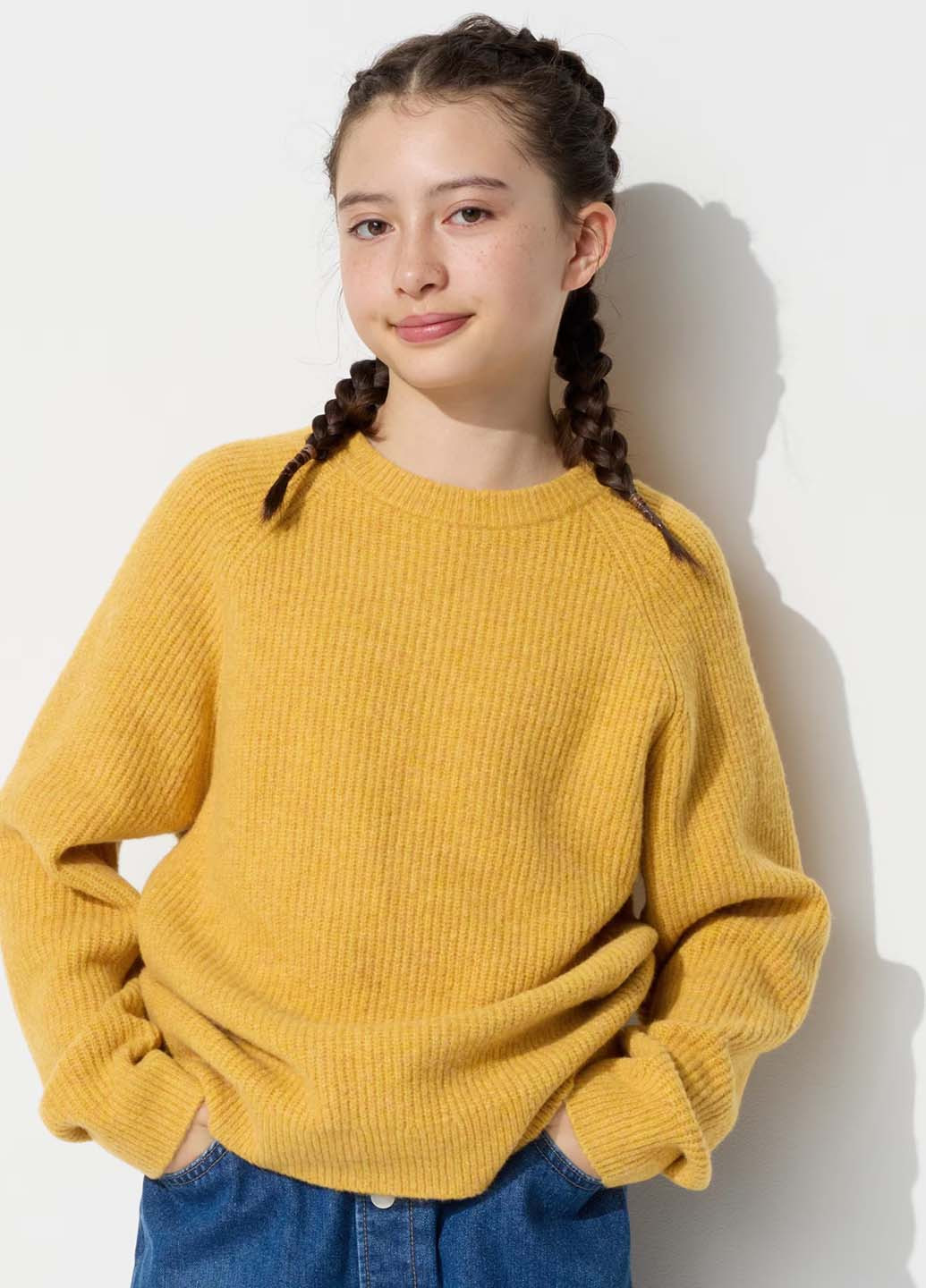 Желтый демисезонный джемпер джемпер Uniqlo