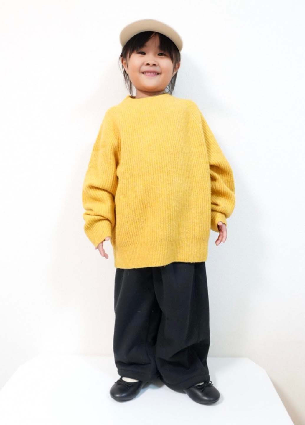 Желтый демисезонный джемпер джемпер Uniqlo