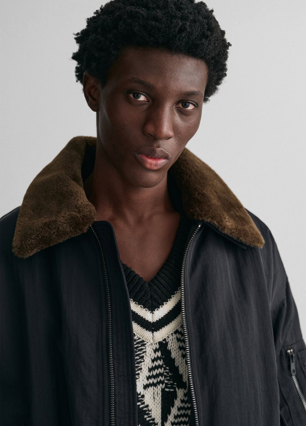 Черная зимняя куртка Gant