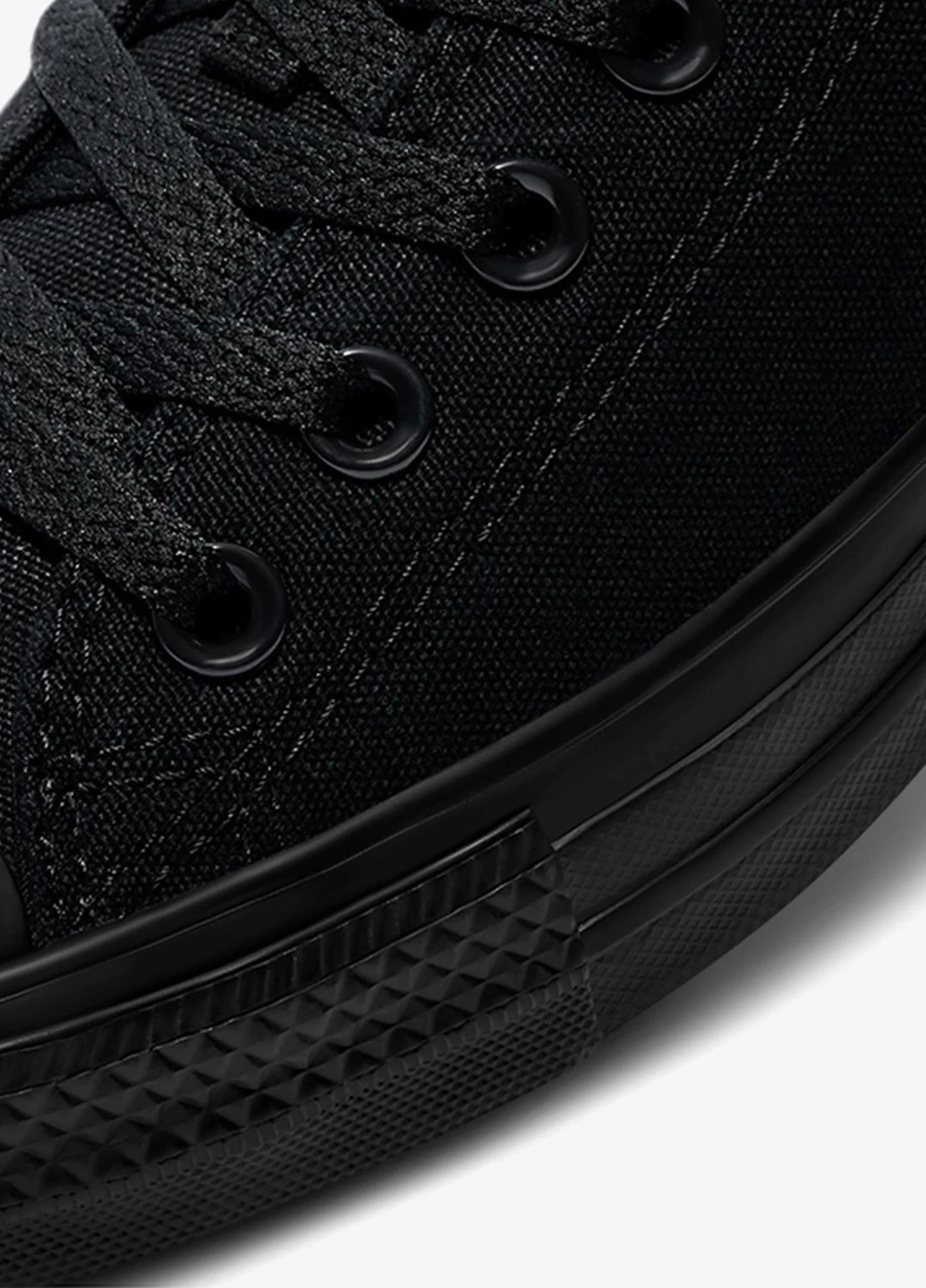 Черные кеды Converse ALL STAR OX BLACK MONO с логотипом