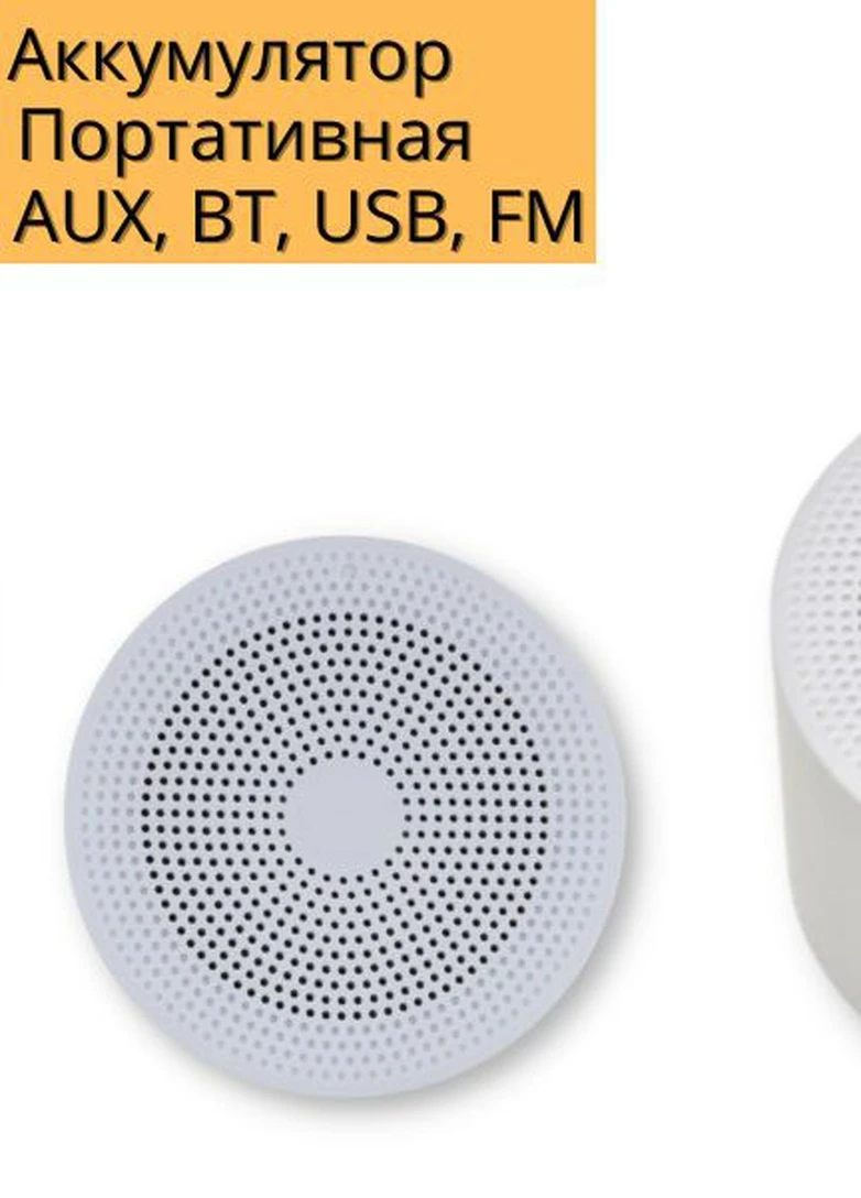 Портативная колонка F21 mini 5Вт USB, AUX, FM, Bluetooth белая (DV-169420) XPRO (254761190)