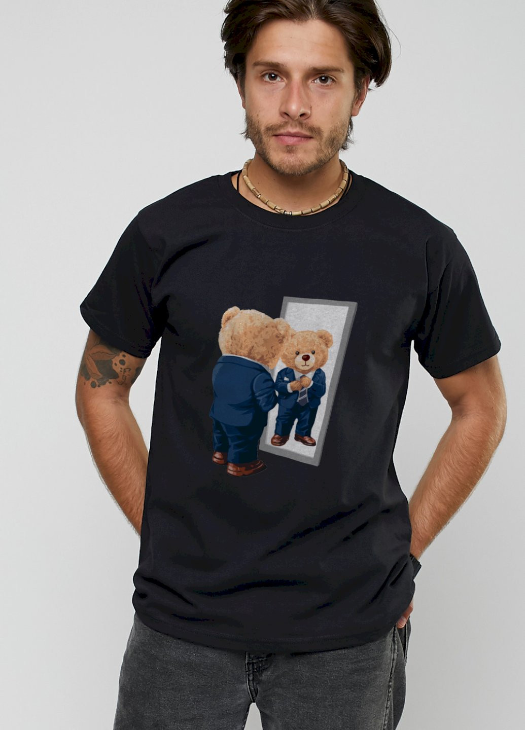 Черная футболка мужская YAPPI