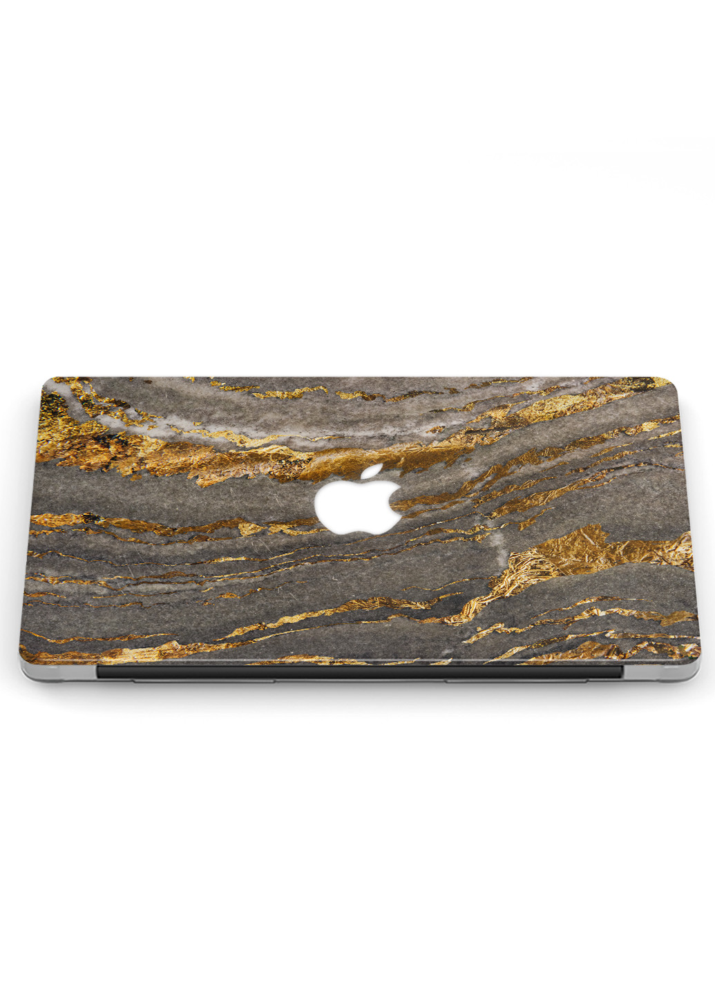 Чохол пластиковий для Apple MacBook Air 13 A1466 / A1369 Мармур з золотом (Marble with gold) (6351-2333) MobiPrint (218865638)