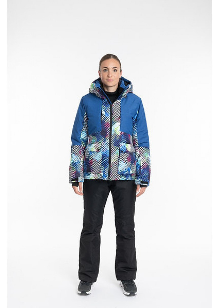 Куртка лыжная женская Aqua синий (B2418-blue) Just Play (255452218)
