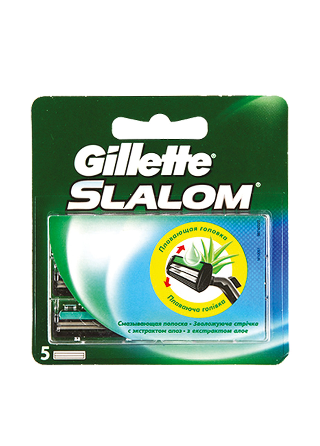 Картриджи SLALOM с увлажняющей лентой (5 шт.) Gillette (12100775)