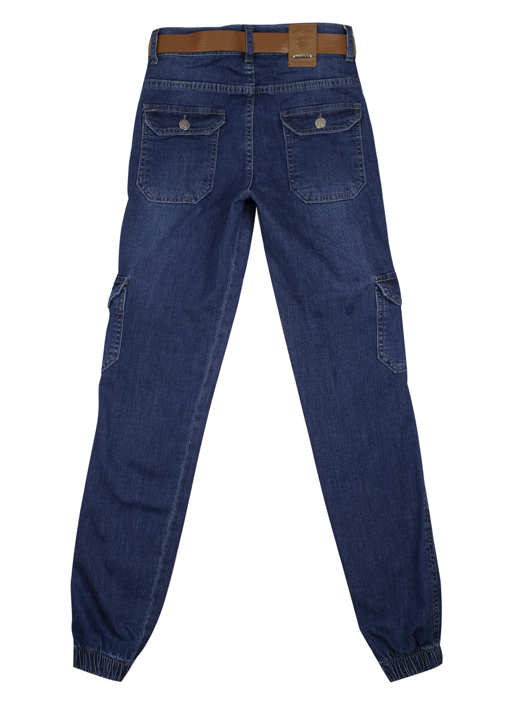 Темно-синие джинсовые демисезонные джоггеры брюки Looks