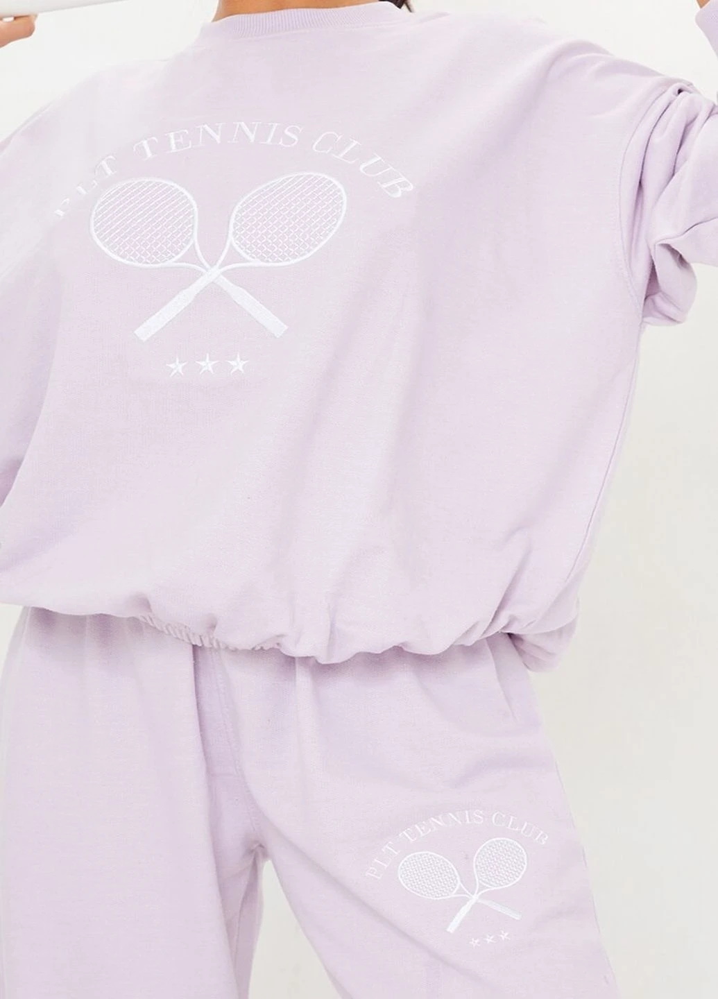 Лавандовий світшот PrettyLittleThing однотонний (252380500)