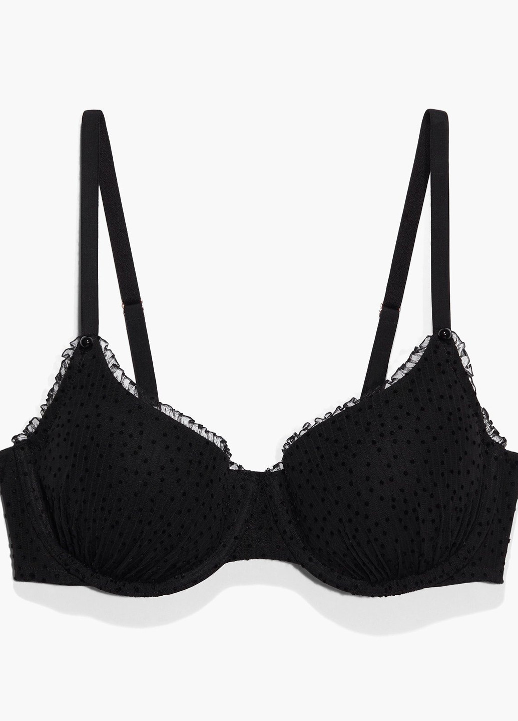 Чорний балконет бюстгальтер Savage X Fenty з кісточками поліамід
