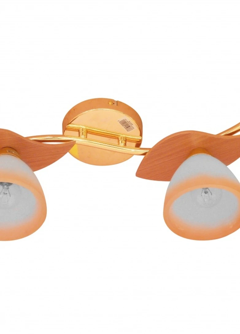 Люстра деревянная для кухни потолочная классическая LK-185S/2 E27 FGD Brille (253886412)
