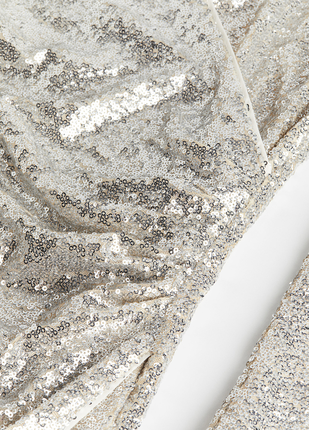 Срібна вечірня сукня H&M однотонна