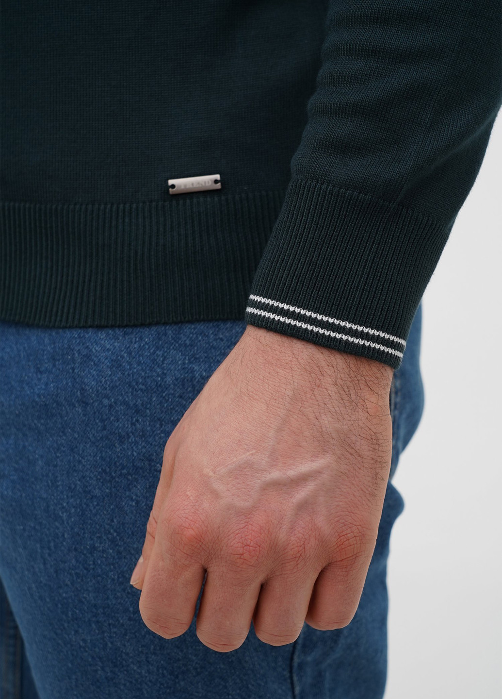 Темно-зеленый демисезонный пуловер пуловер Trend Collection