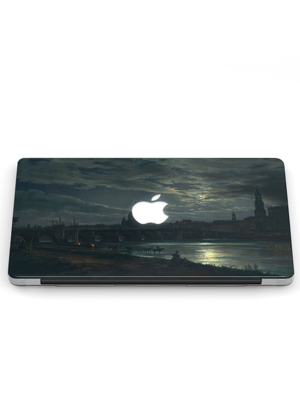 Чехол пластиковый для Apple MacBook 12 A1534 / A1931 Вид Дрездена в полнолуние (3365-2470) MobiPrint (218867483)