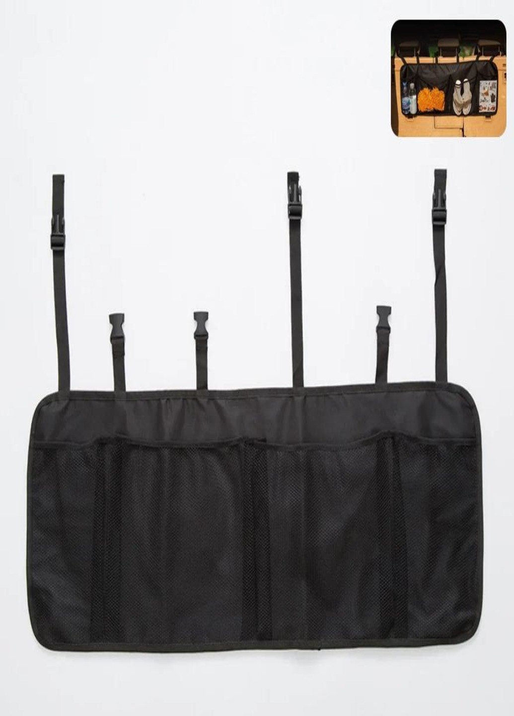 Органайзер карманы на спинку сидения для багажника в машину автомобиль (904567-В) Черный Francesco Marconi (230586681)