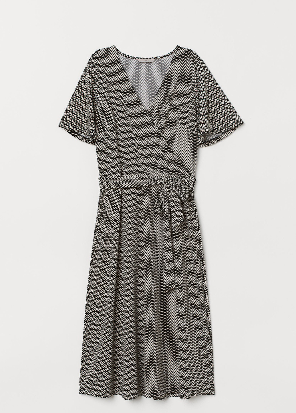 Черное кэжуал платье H&M однотонное