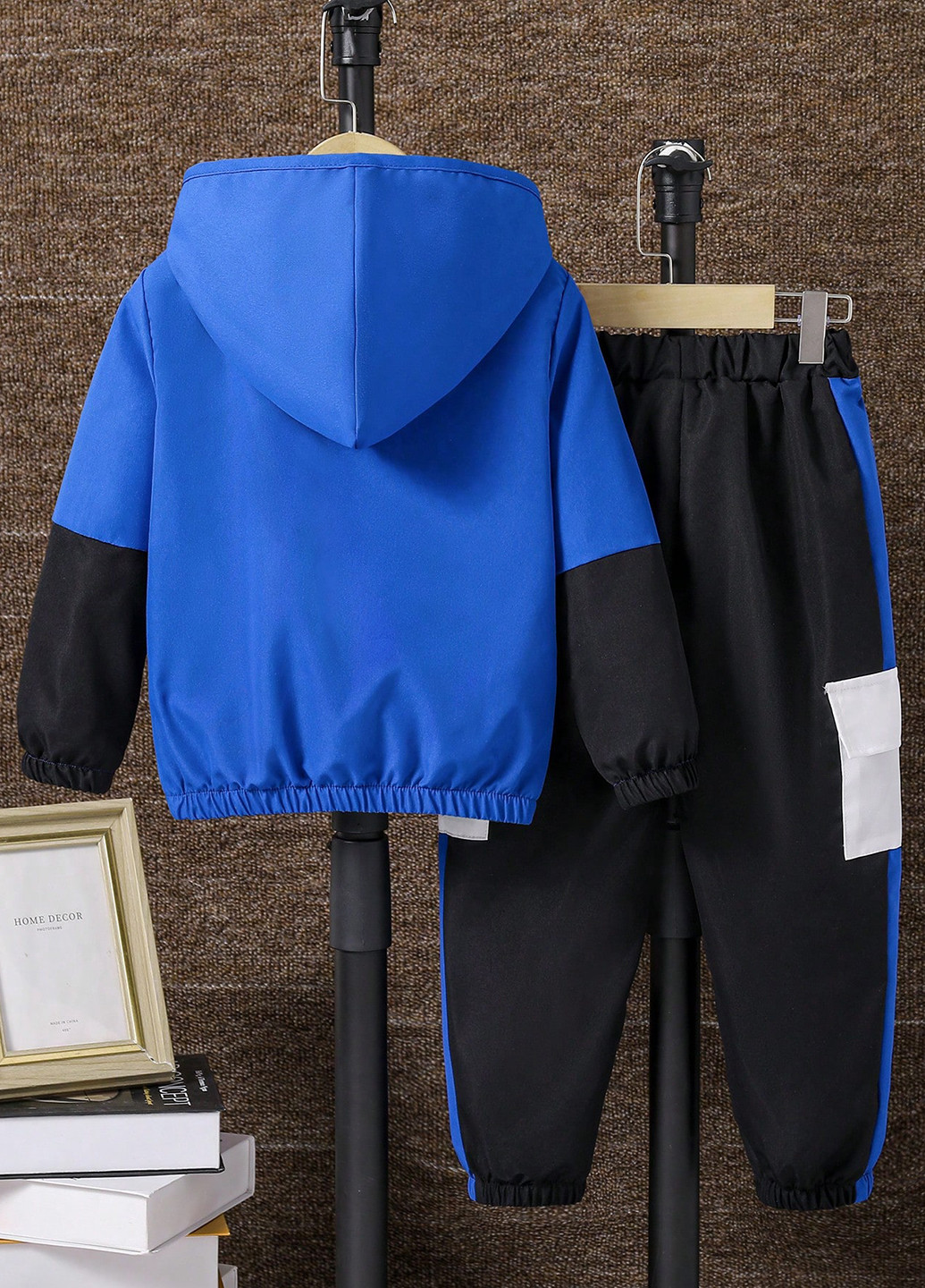 Синій демісезонний комплект (анорак, штани) SHEIN