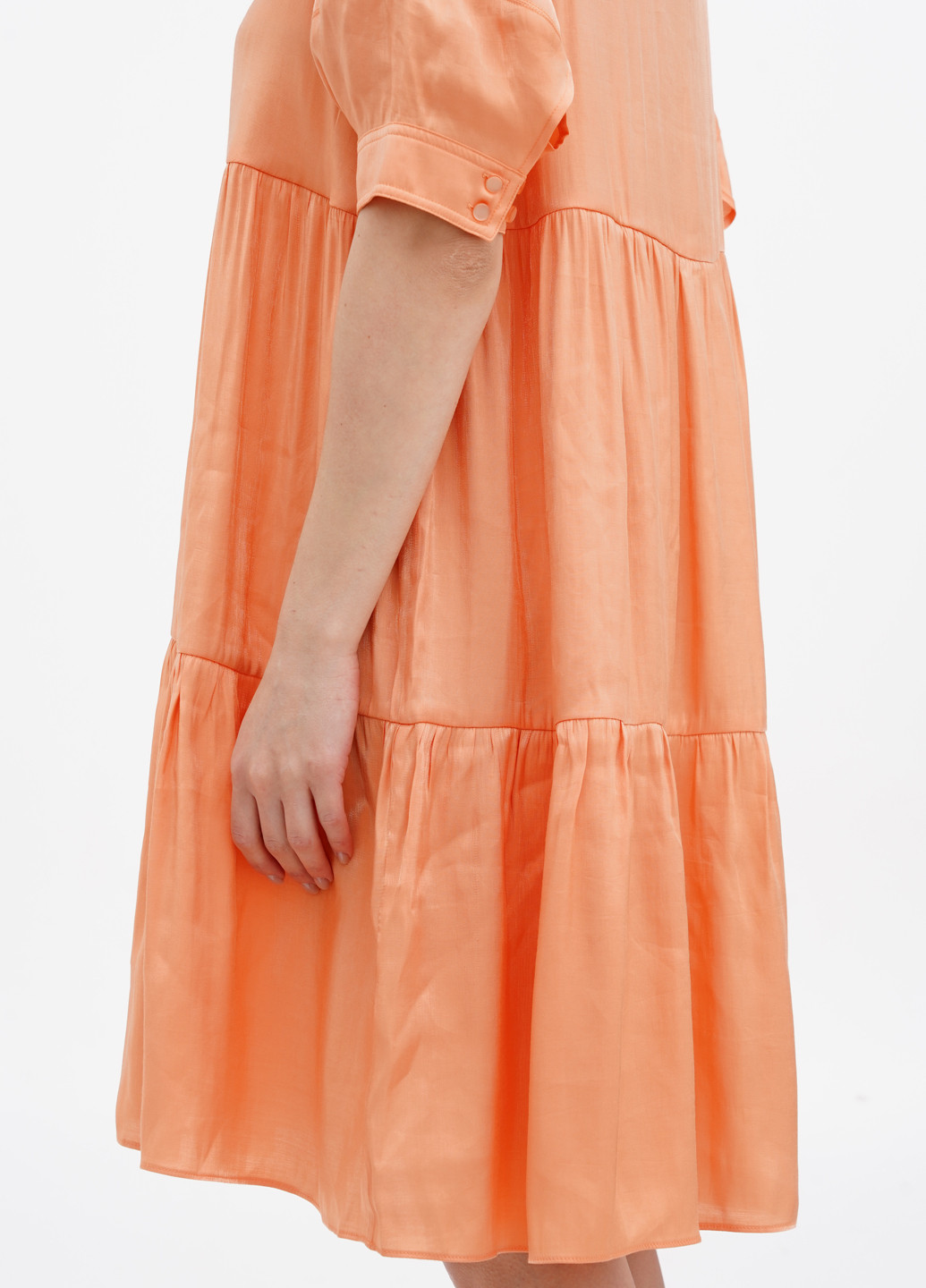 Оранжевое кэжуал платье Twist & Tango однотонное