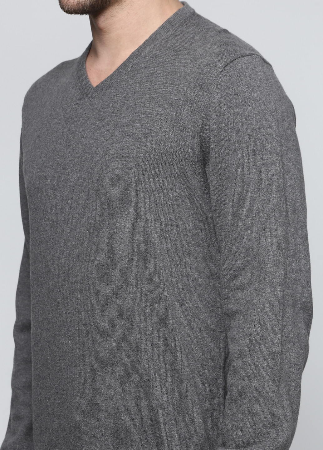 Серый демисезонный пуловер пуловер Magliere Di Perugia