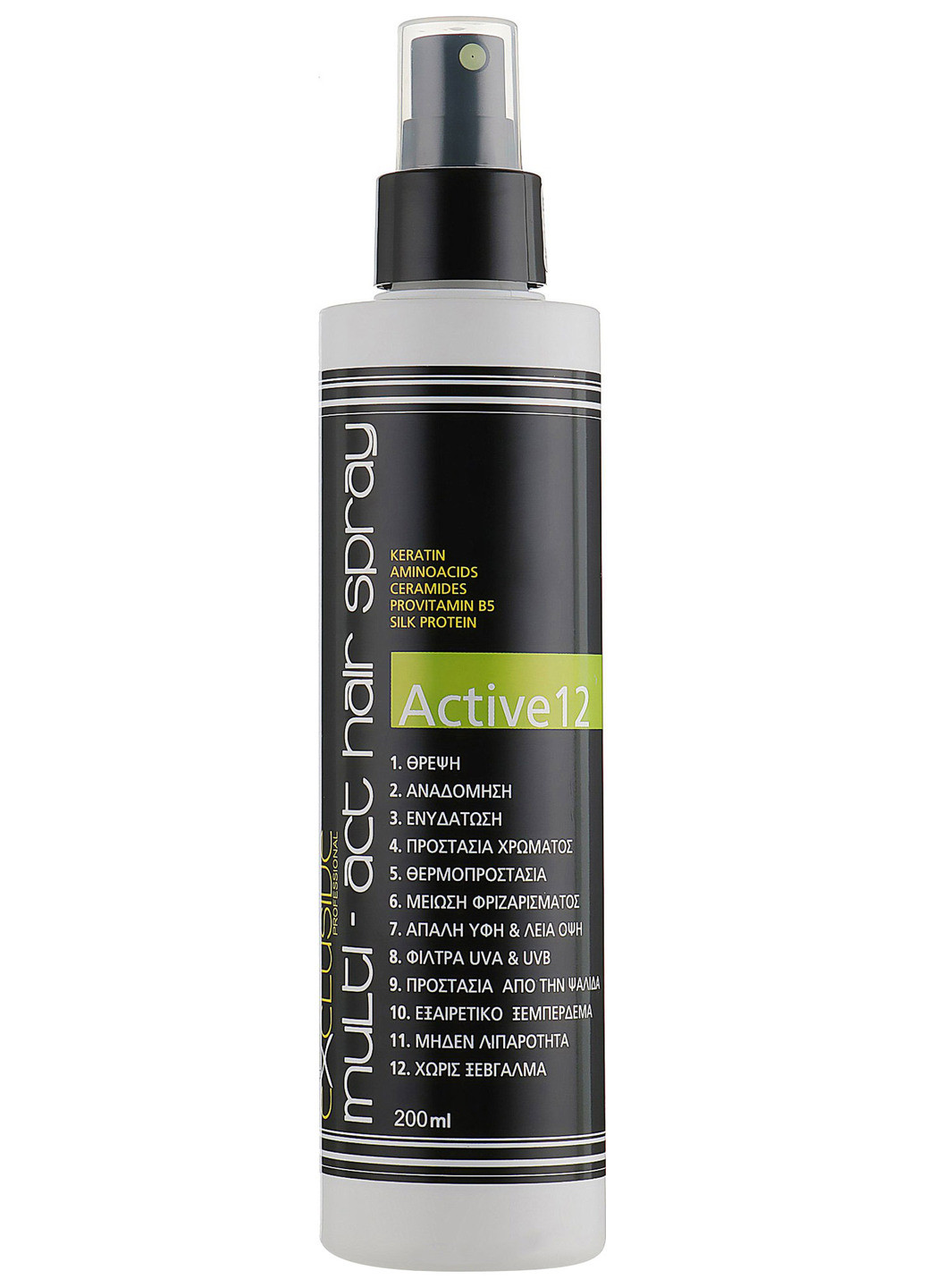 Спрей для волос Exclusive Professional Active 12 Hair Spray 200 мл MediTerraNeum (202165213)