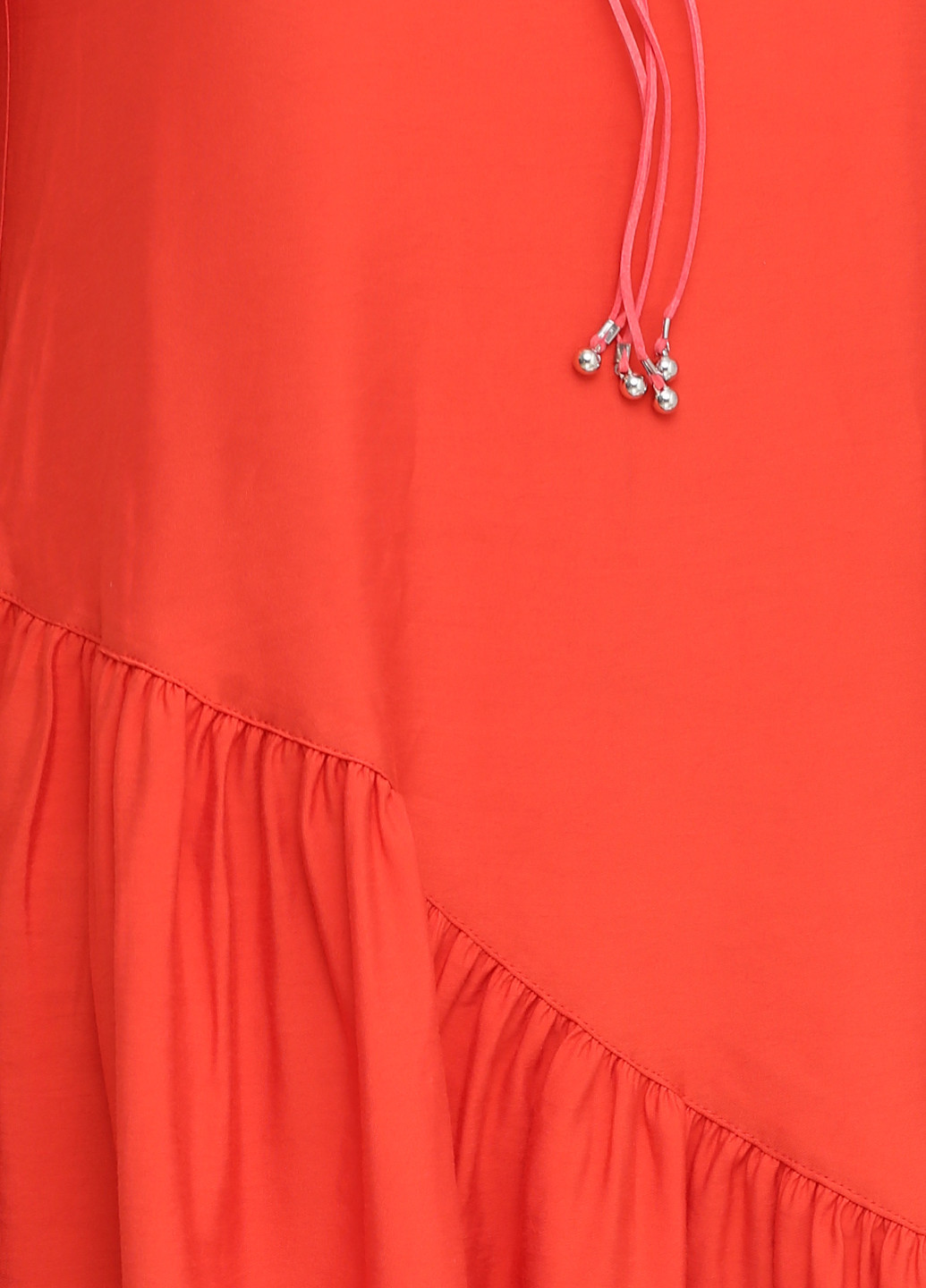 Оранжевое кэжуал платье Gogo однотонное