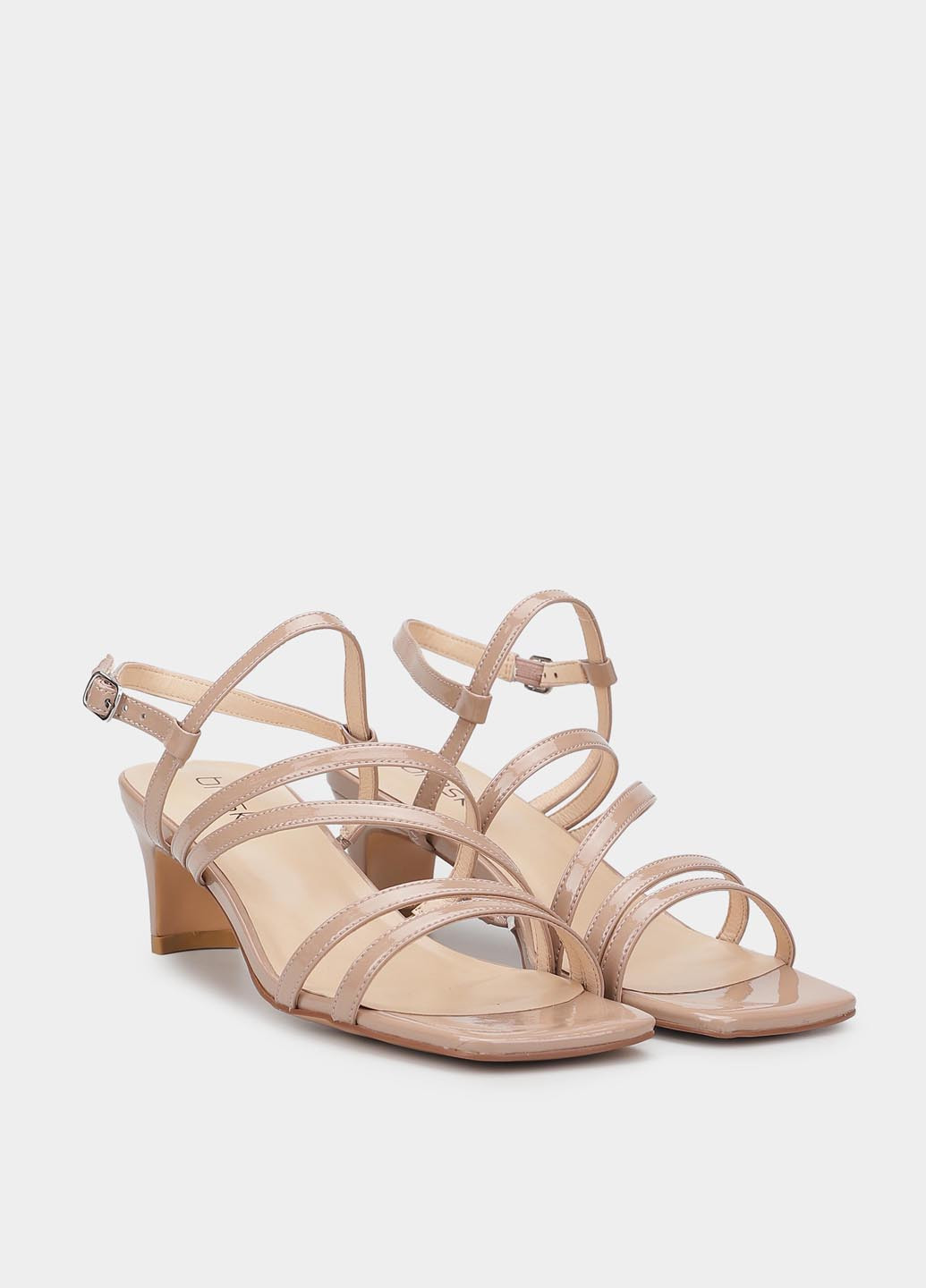 Бежевые босоножки Braska с ремешком плетение