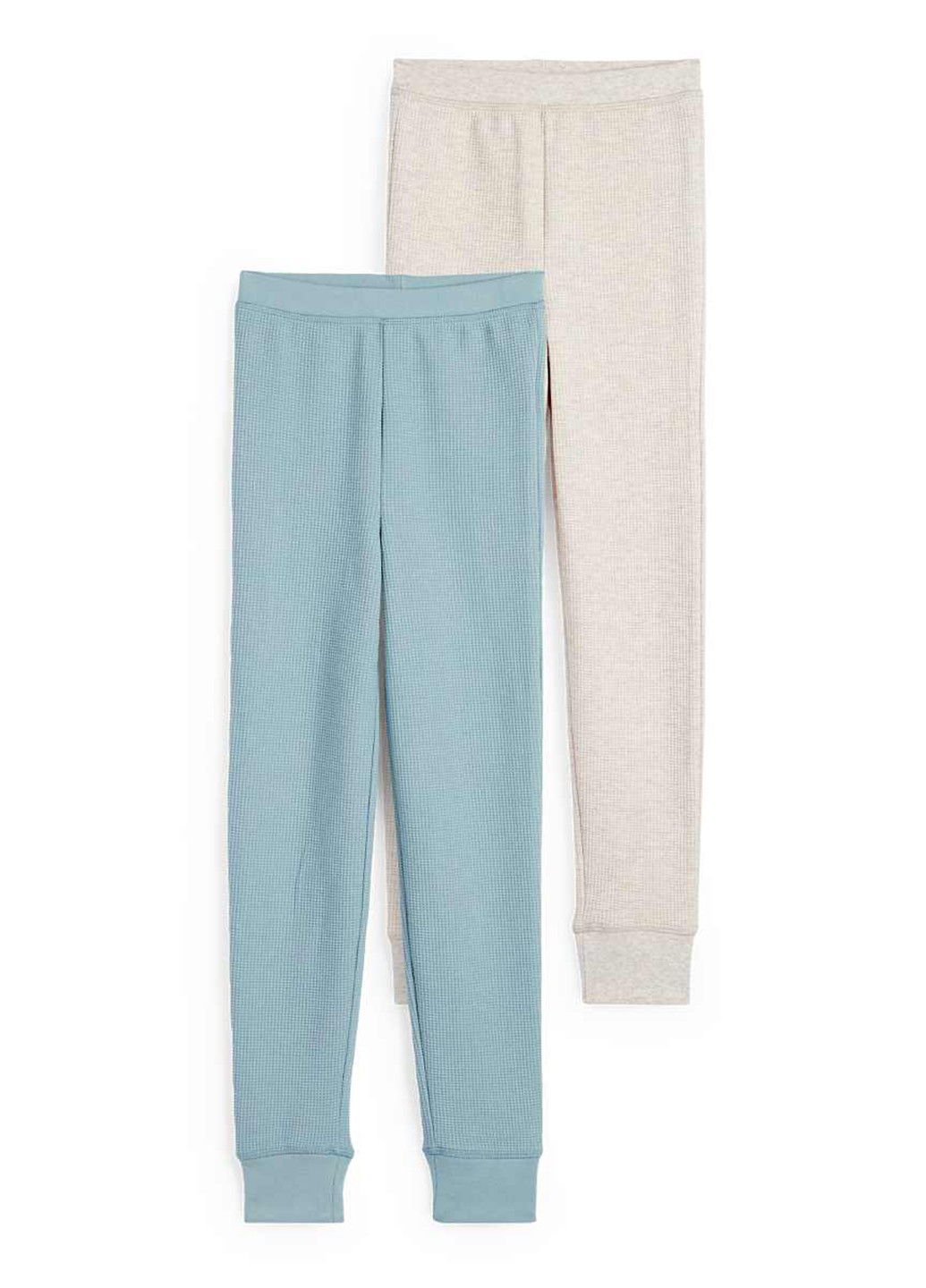 Комбинированные кэжуал демисезонные зауженные брюки C&A