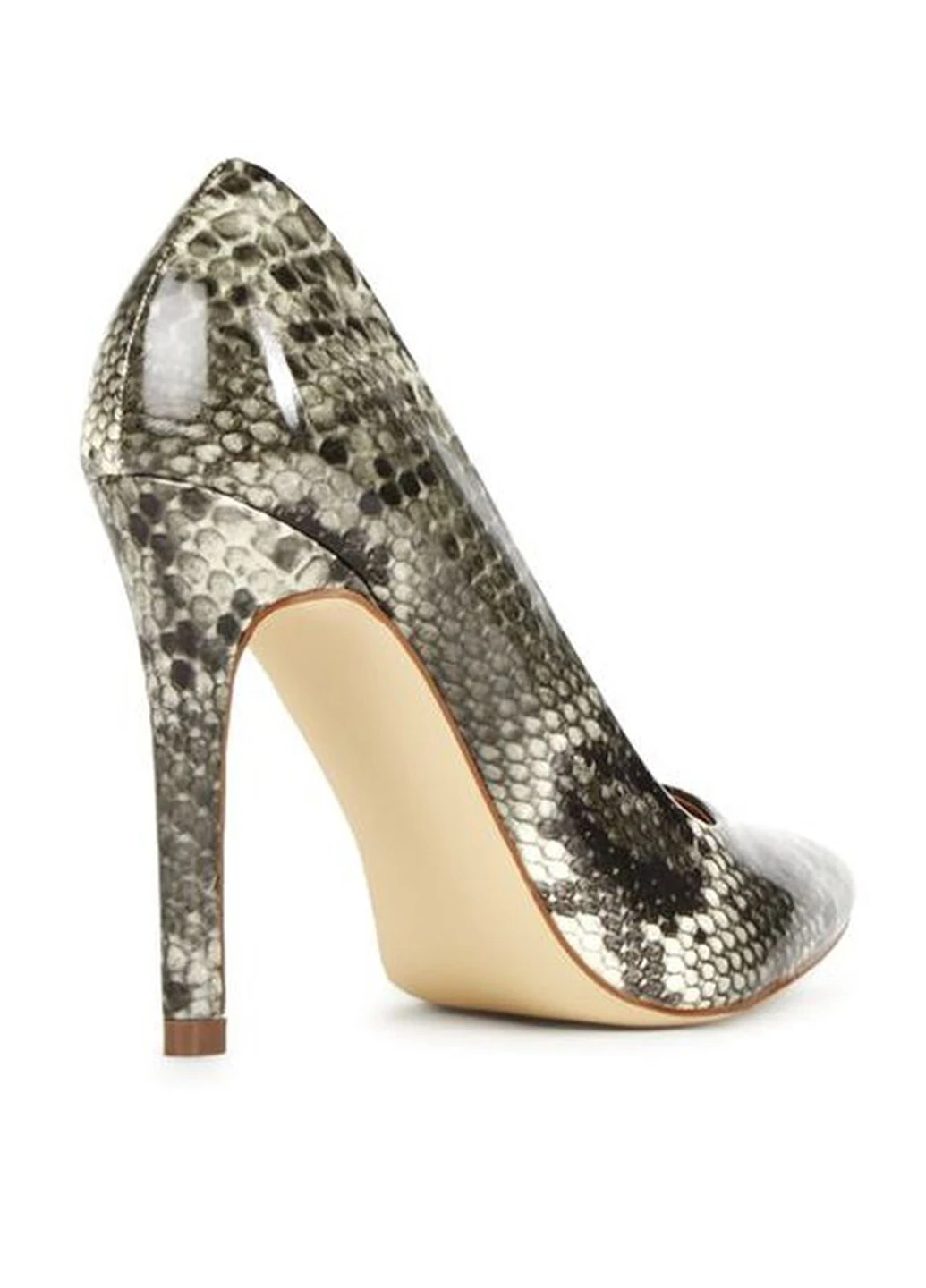 JustFab Туфли лодочки серый з искусственная кожа, германия — демисезон (22189085)