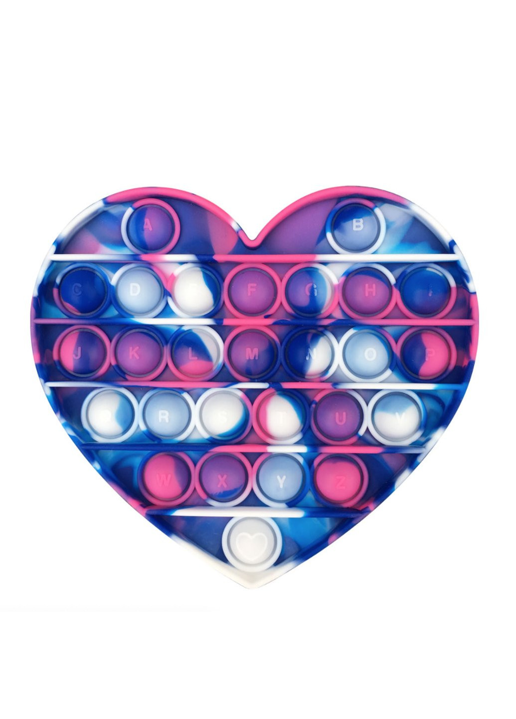 Антистресс игрушка Pop It Синие сердце пупырка 5083 Power (254454631)