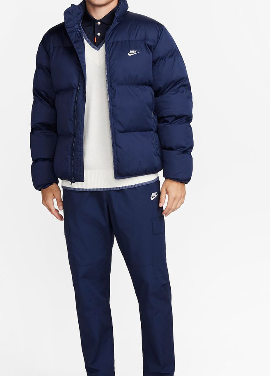 Темно-синя демісезонна куртка fb7368-410 Nike Sportswear ClubPuffer