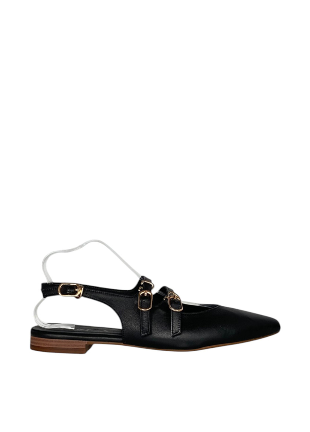 Lonza Туфли слингбеки черный з натуральная кожа, украина — лето (347579829)