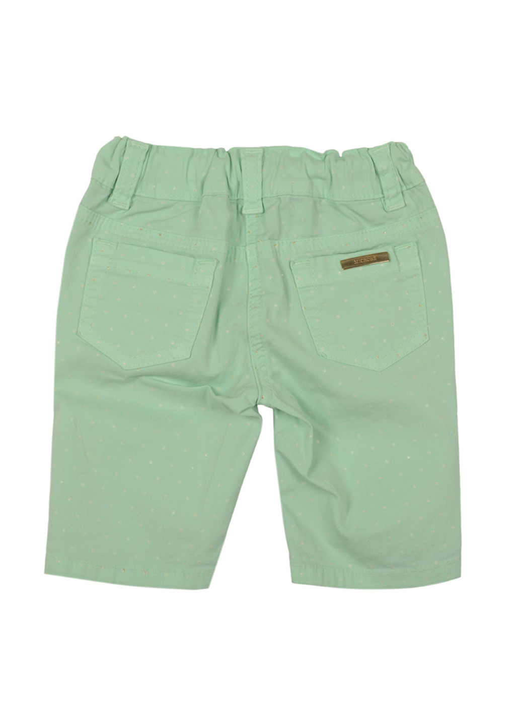 Светло-зеленые кэжуал демисезонные брюки со средней талией Microbe