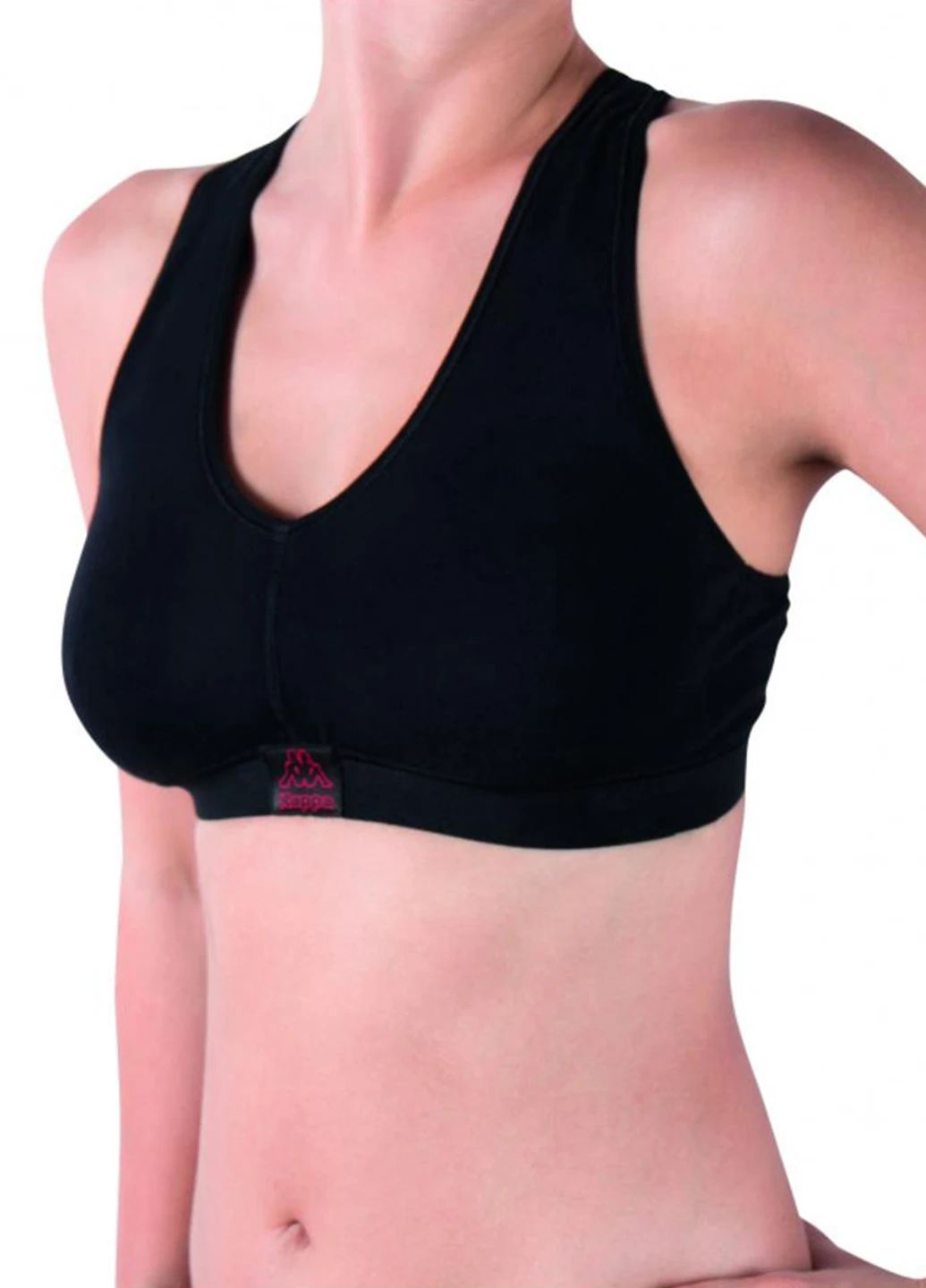 Топ K2160 NERO Kappa Reggiseno Sporty c/etichetta logo (321963506)