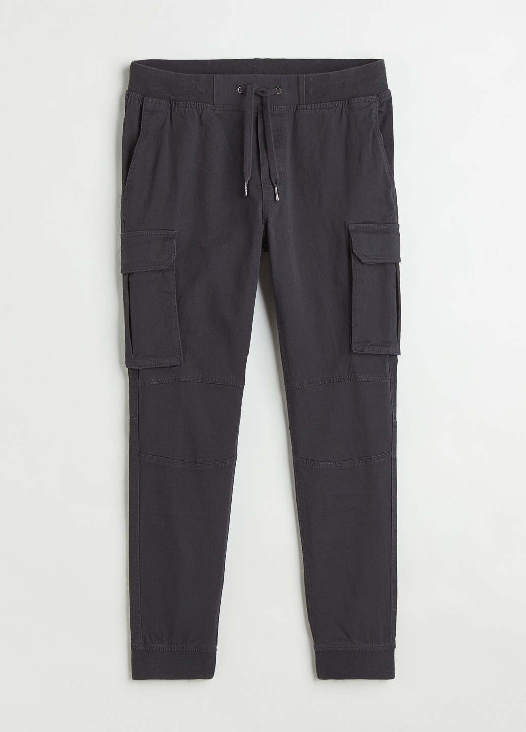 Темно-серые кэжуал демисезонные карго, джоггеры брюки H&M