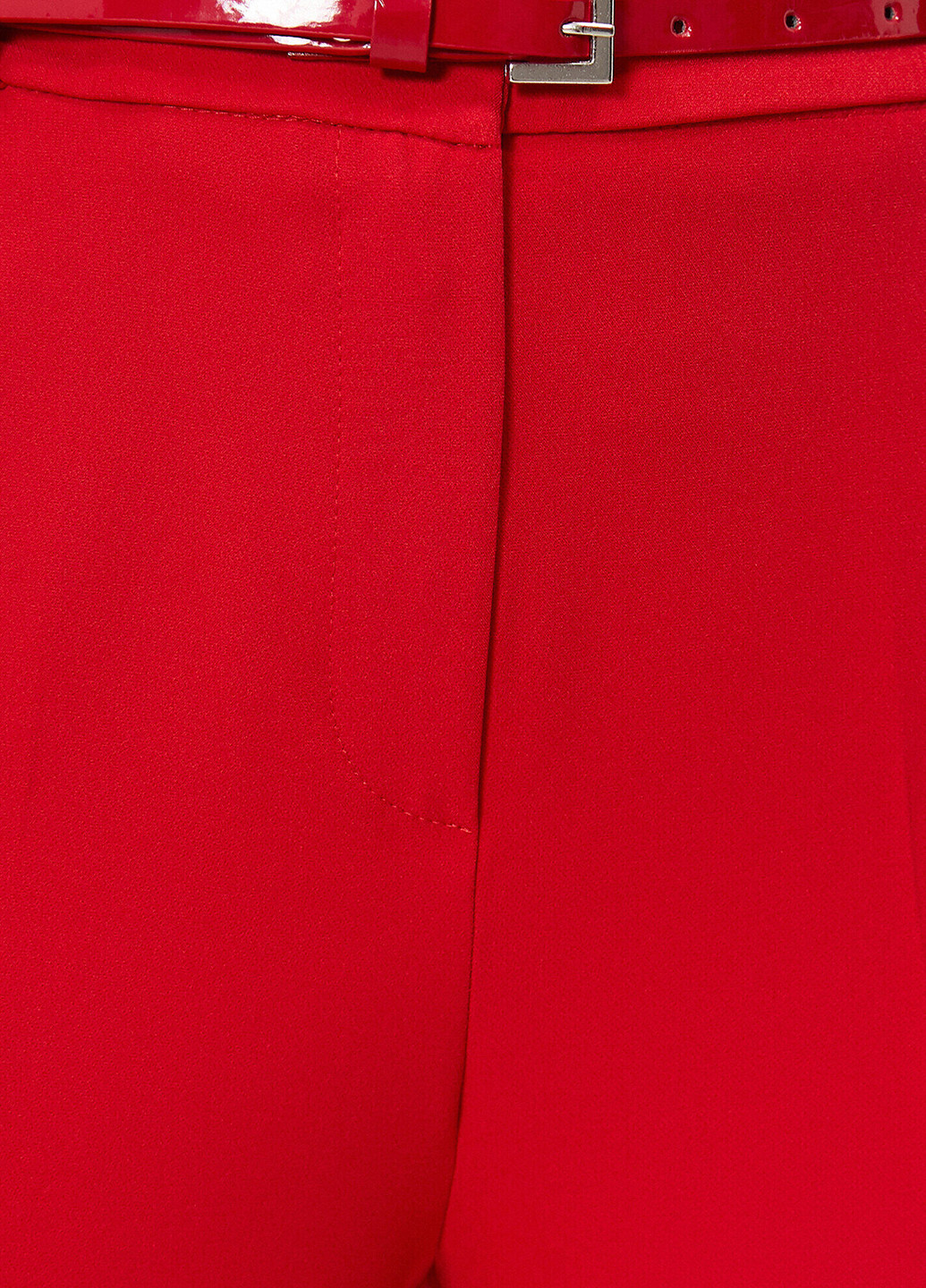 Красные кэжуал демисезонные зауженные, укороченные брюки KOTON