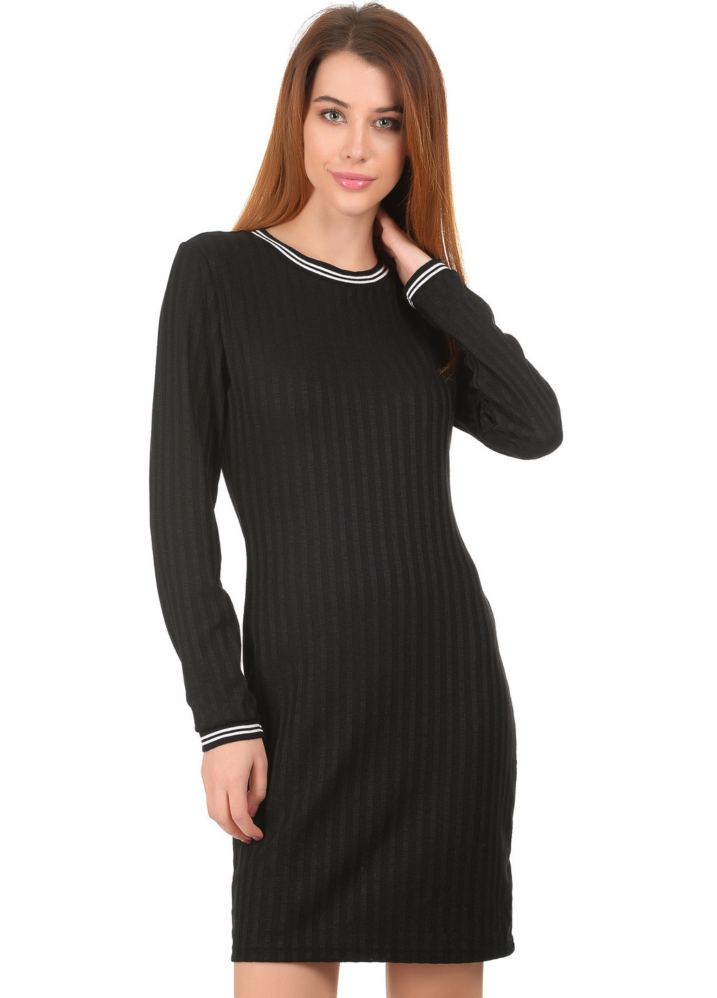 Черное спортивное платье H&M однотонное