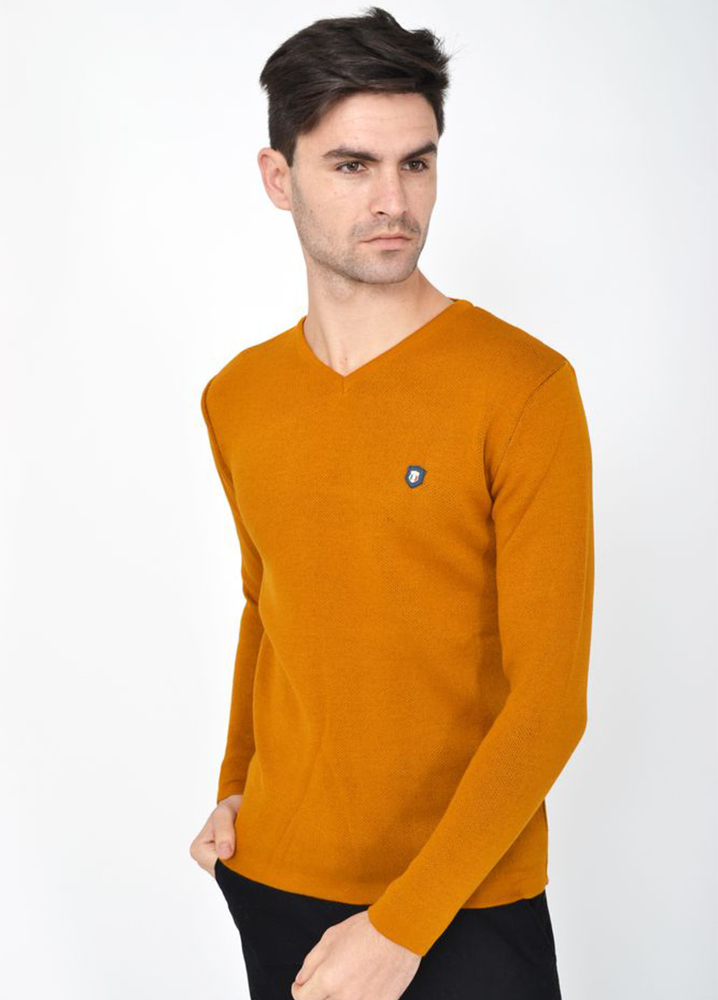 Гірчичний демісезонний пуловер пуловер Ager