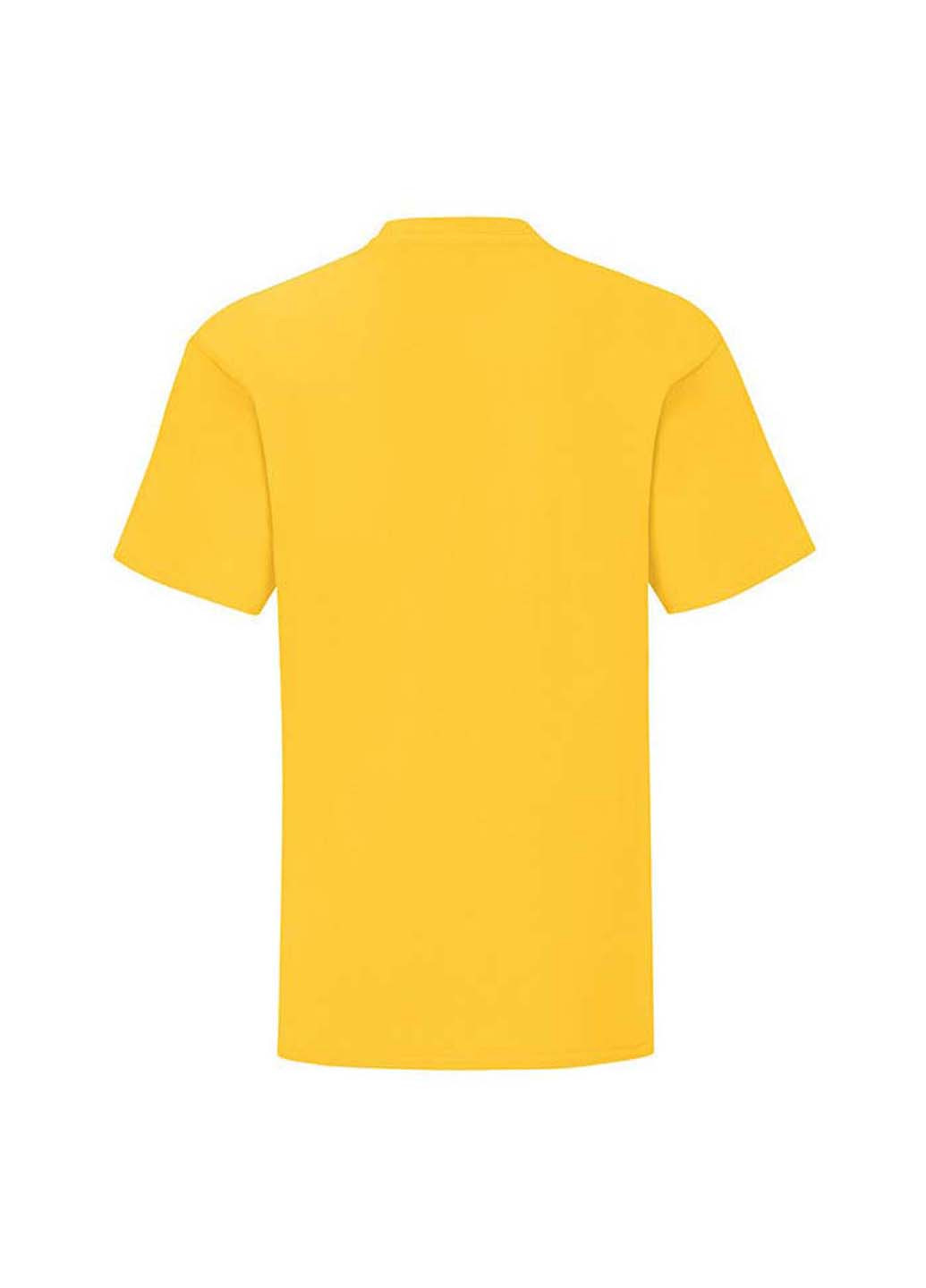 Желтая демисезонная футболка Fruit of the Loom 61023034116
