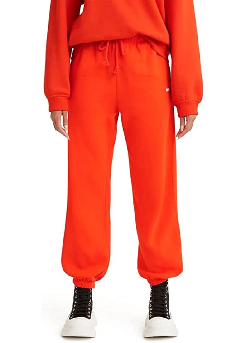 Оранжевые спортивные демисезонные джоггеры брюки Levi's