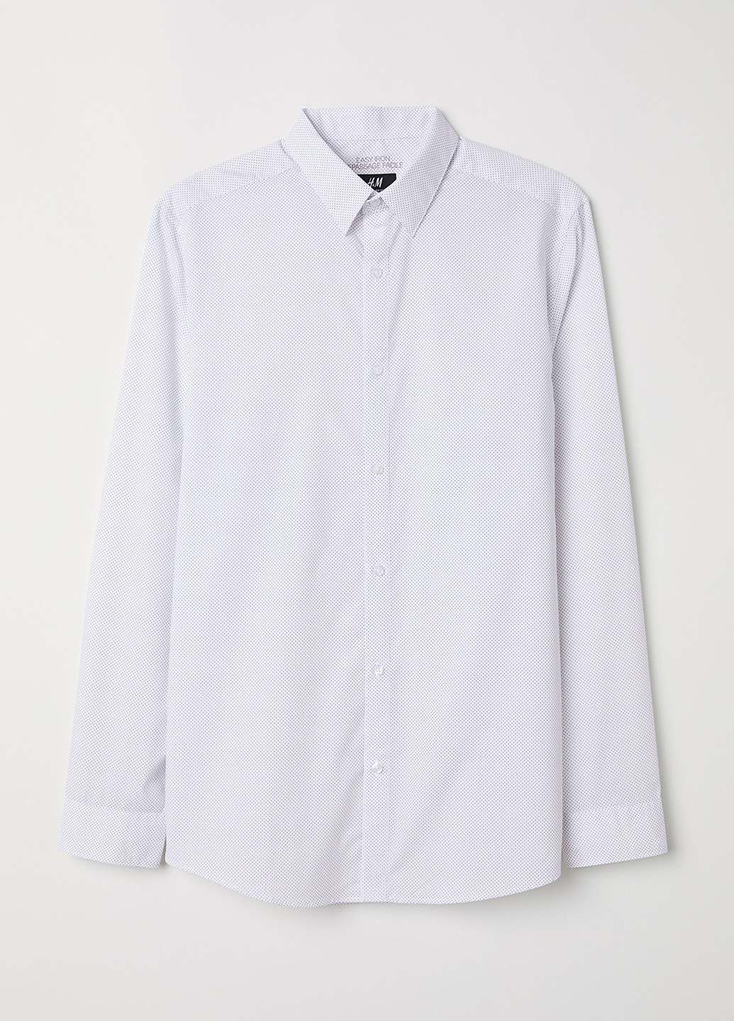 Белая рубашка однотонная H&M