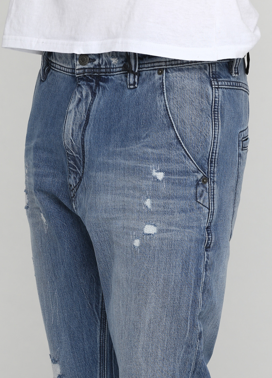Синие демисезонные прямые джинсы Drykorn