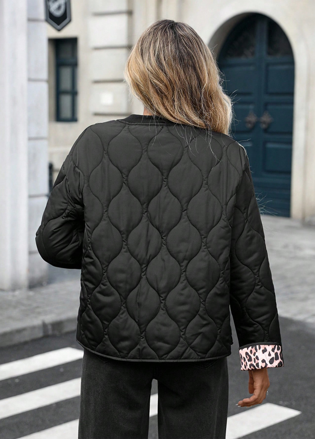 Бомбер SHEIN на гудзиках (365781893)