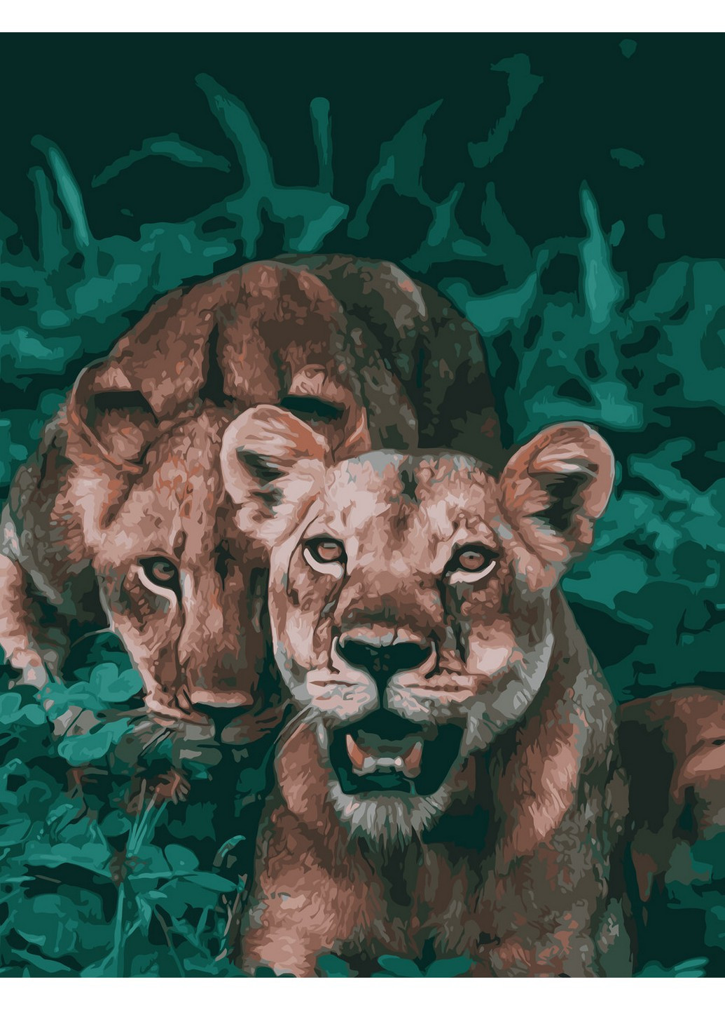 Картина за номерами "Хижі джунглі" 50х65 см ArtStory (253102952)