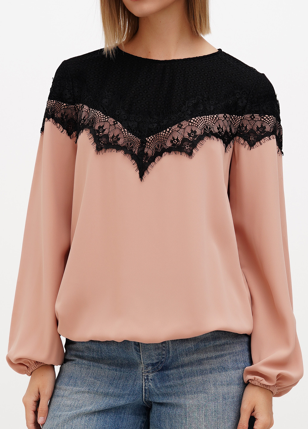 Бежевая блуза Sassofono