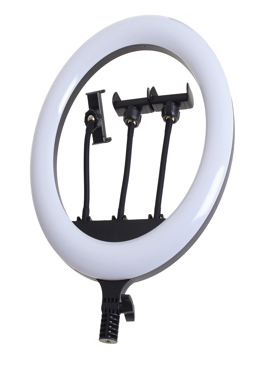 TE-053 Кольцевая 24W LED лампа блогера с 3 держателями, 36см Brille (251904450)