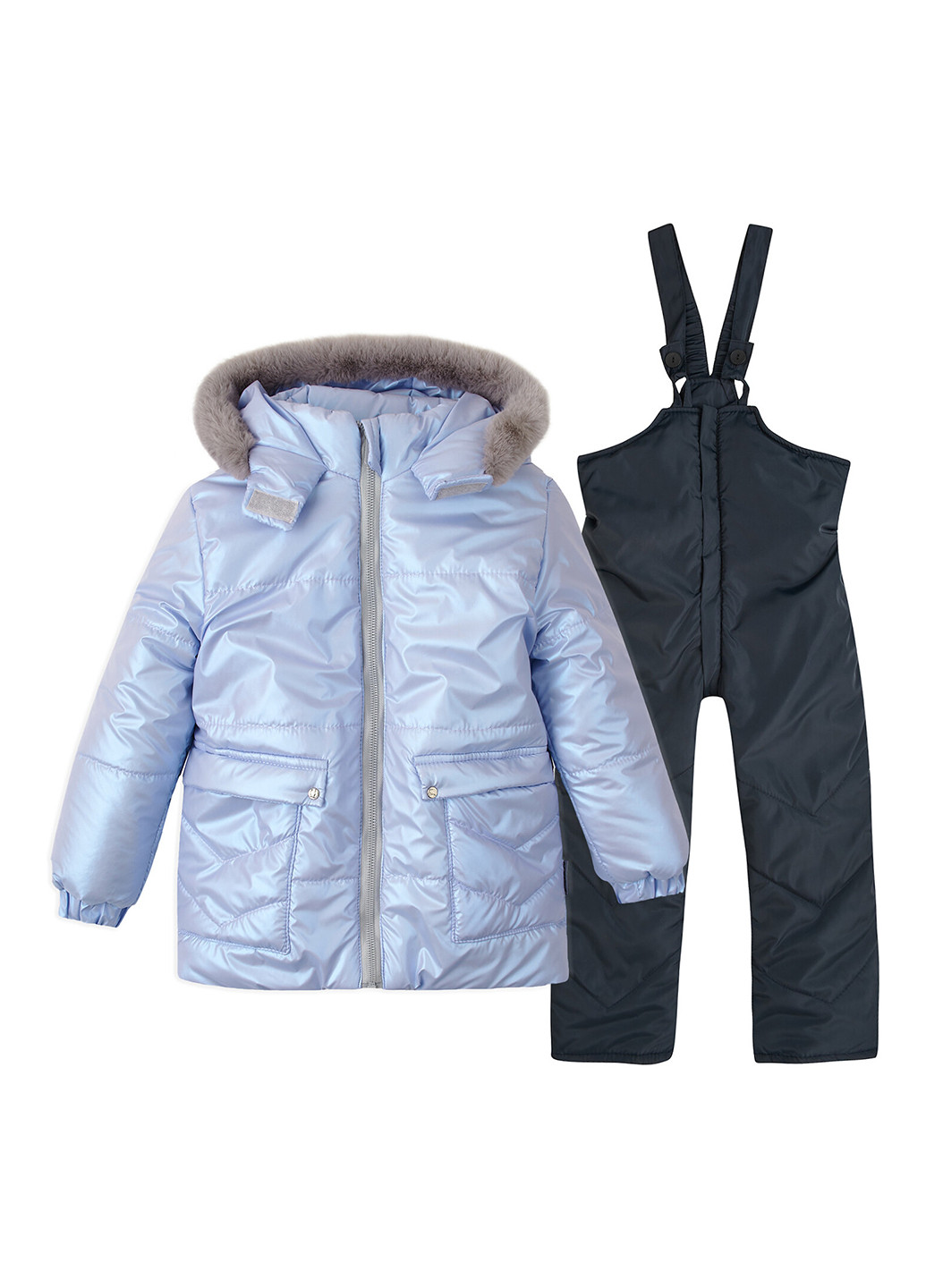 Голубой зимний комплект(куртка, полукомбинезон) Одягайко