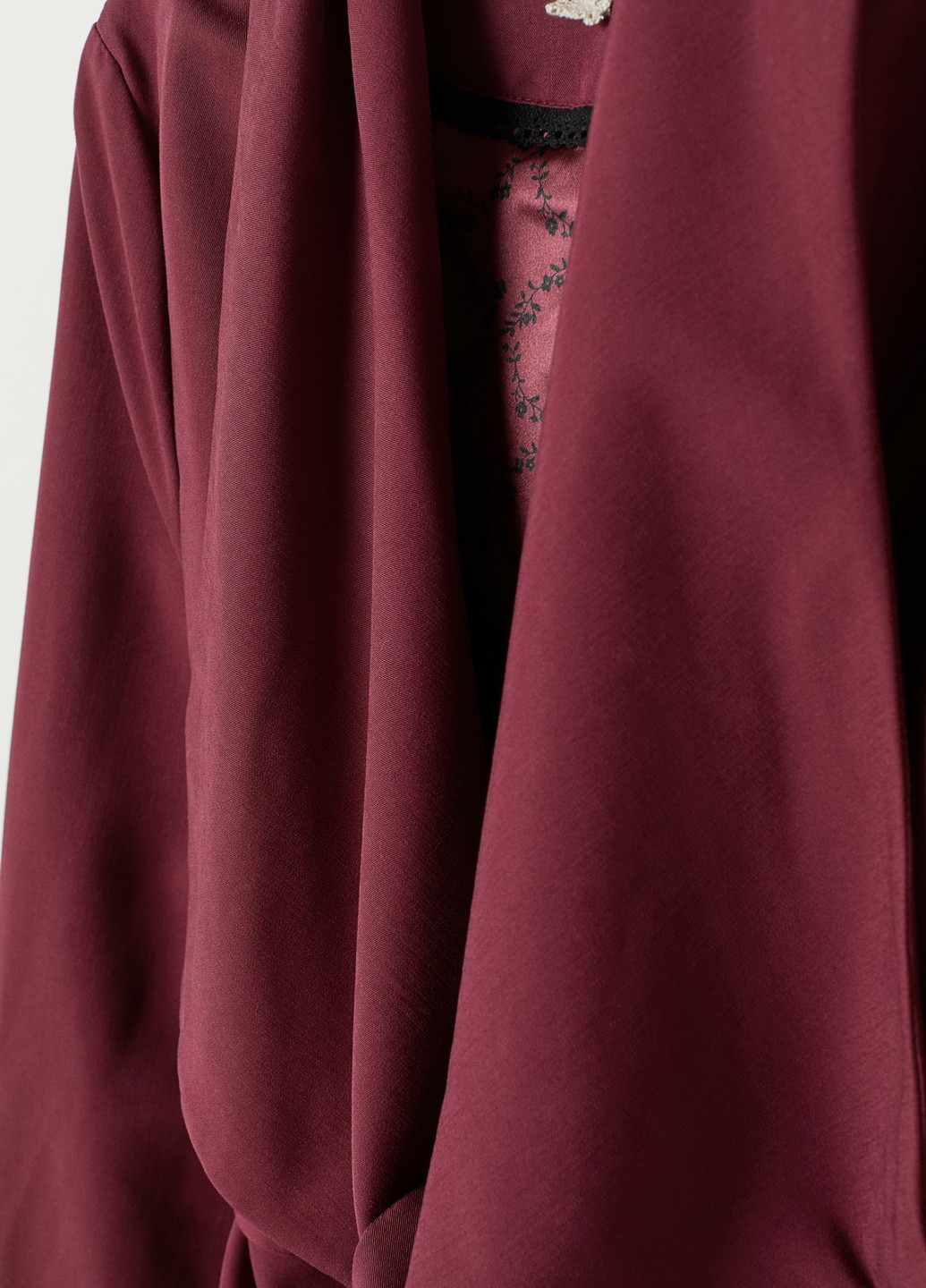 Бордовое демисезонное Пальто H&M