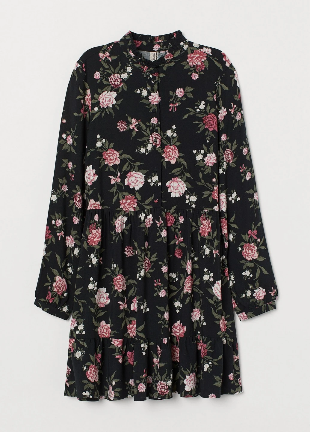 Черное кэжуал платье H&M